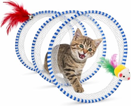 Kedi T neli Oyuncak Spiral    nteraktif Kedi Oyunca    Fareli ve T yl  Tasar m   Katlanabilir Kedi T neli   Kediler  in Oyun ve Enerji Atma Oyunca    Dayan kl  Tasar m