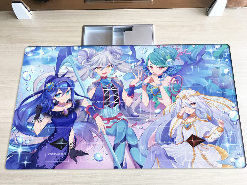 Tapis de jeu Mlikemat Marincess TCG CCG OCG avec zones + sac gratuit (ZD039-773-A)