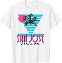San Jose California T Shirt Retro CA Cool T-Shirt
