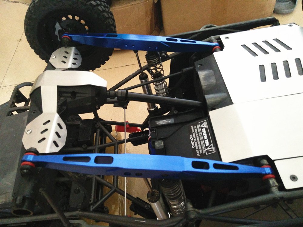 Aluminio trasero que arrastra los brazos del acoplamiento naranja para TRAXXASSS Unlimited Desert Racer UDR 8544