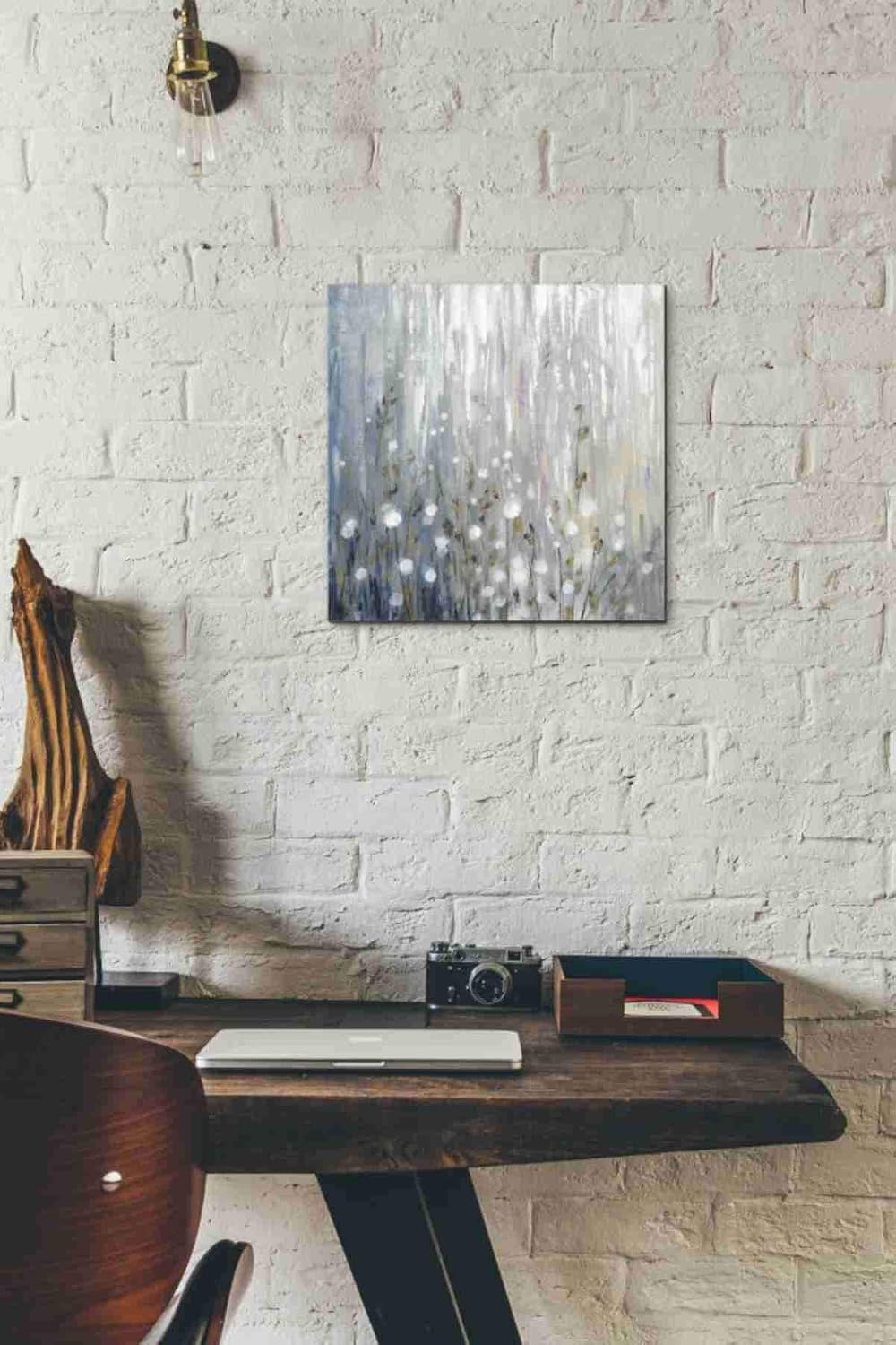 Epic Graffiti 'January Branches' by Silvia Vassileva, Canvas Wall Art, 12"x12"
