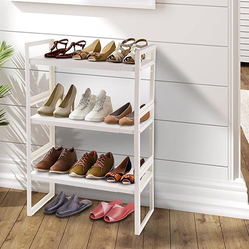 Miniatura 5 de Organizadores de estantes de gabinete expandibles, armario de gabinete de altura ajustable, estantes de encimera de cocina, apilables, expandibles,