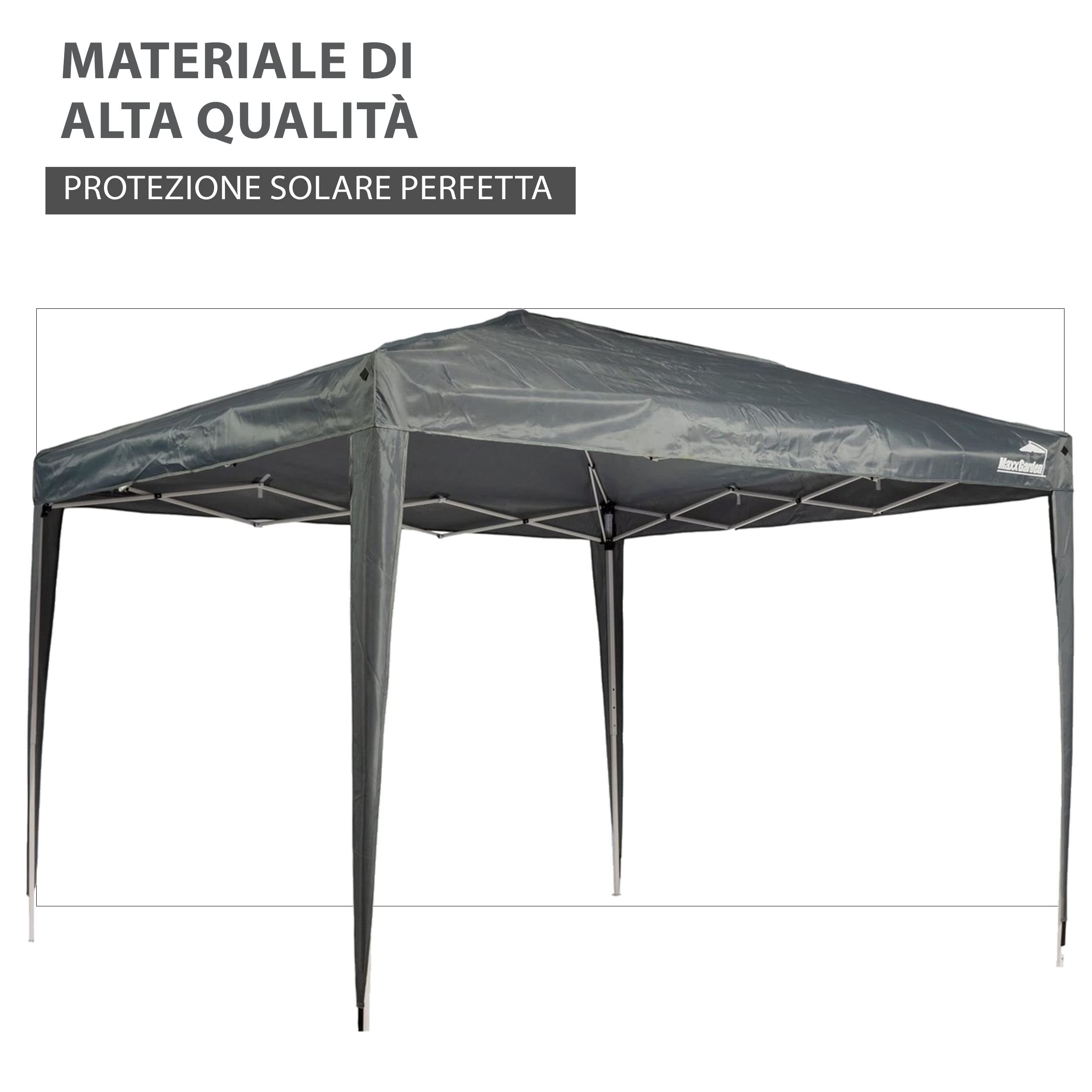 Gazebo Pieghevole 3x3 Metri Impermeabile – Per Giardino, Spiaggia E Campeggio Con Protezione UV 50+