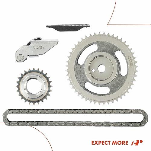 Miniatura 8 de A-Premium Kit de cadena de distribución del motor con amortiguador, tensor y piñón compatible con OHV 4Cyl 2.5L Compatible con Dodge Dakota 96-02 y