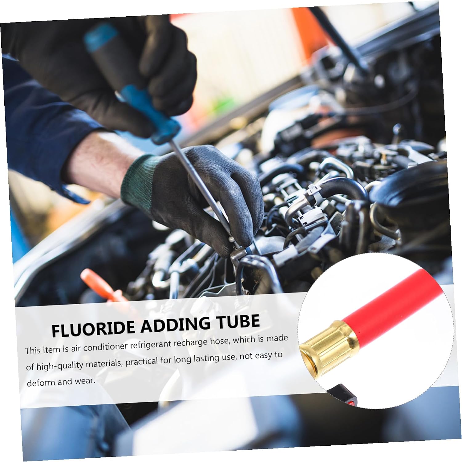 Unomor Fluoride Adding Hose Valve Charging Tool for Automotive and and Construction Easy to Use and