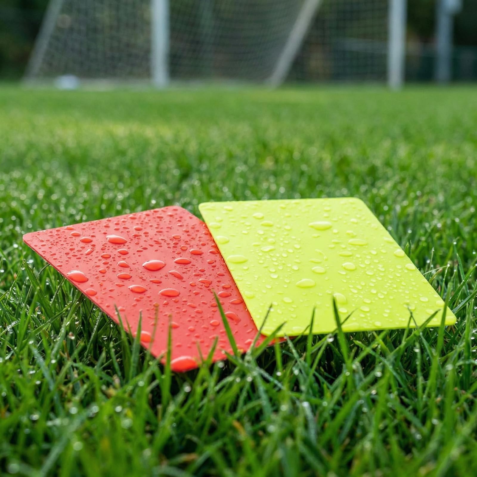 Dos Tarjetas De Árbitro De Fútbol, Roja Y Amarilla, Equipo para Árbitros Y Entrenadores, Material De PVC
