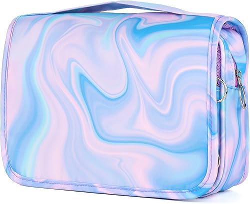 Miniatura 47 de Neceser colgante para niñas, neceser de viaje para niñas pequeñas, neceser de maquillaje cosmético impermeable, bolsa de lavado para niños pequeños