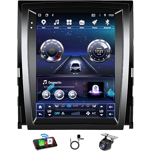 [4G+64G] Car Radio for Cadillac Escalade SLS 2007-2014: 9.7" Touch Screen Car Stereo with CarPlay Android Auto GPS Navigation 5G WiFi Bluetooth FM RDS SWC Backup Camera