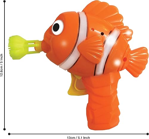 Miniatura 3 de Pistola de burbujas - Pez payaso de Deluxebase. Juguete soplador de burbujas de animal. Máquina de burbujas divertida para niños que hace horas de