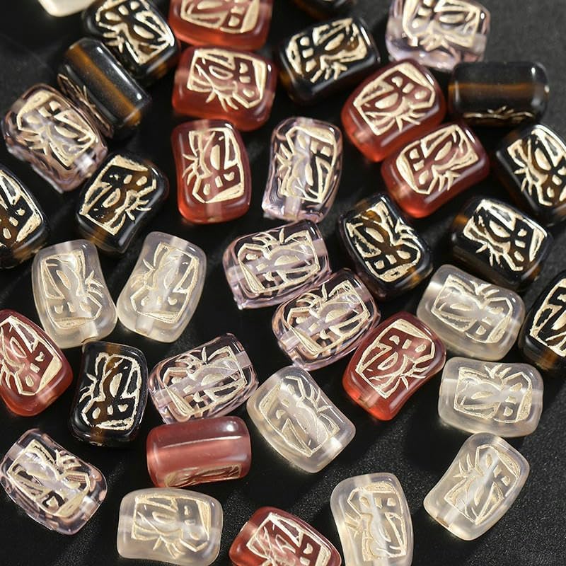 12 x 16 mm, 400 Stück, Acryl-Eimerperlen, Würfelperlen, Nachahmung tschechischer Glasperlen, runde Acrylperlen für die Schmuckherstellung, Armbandherstellung