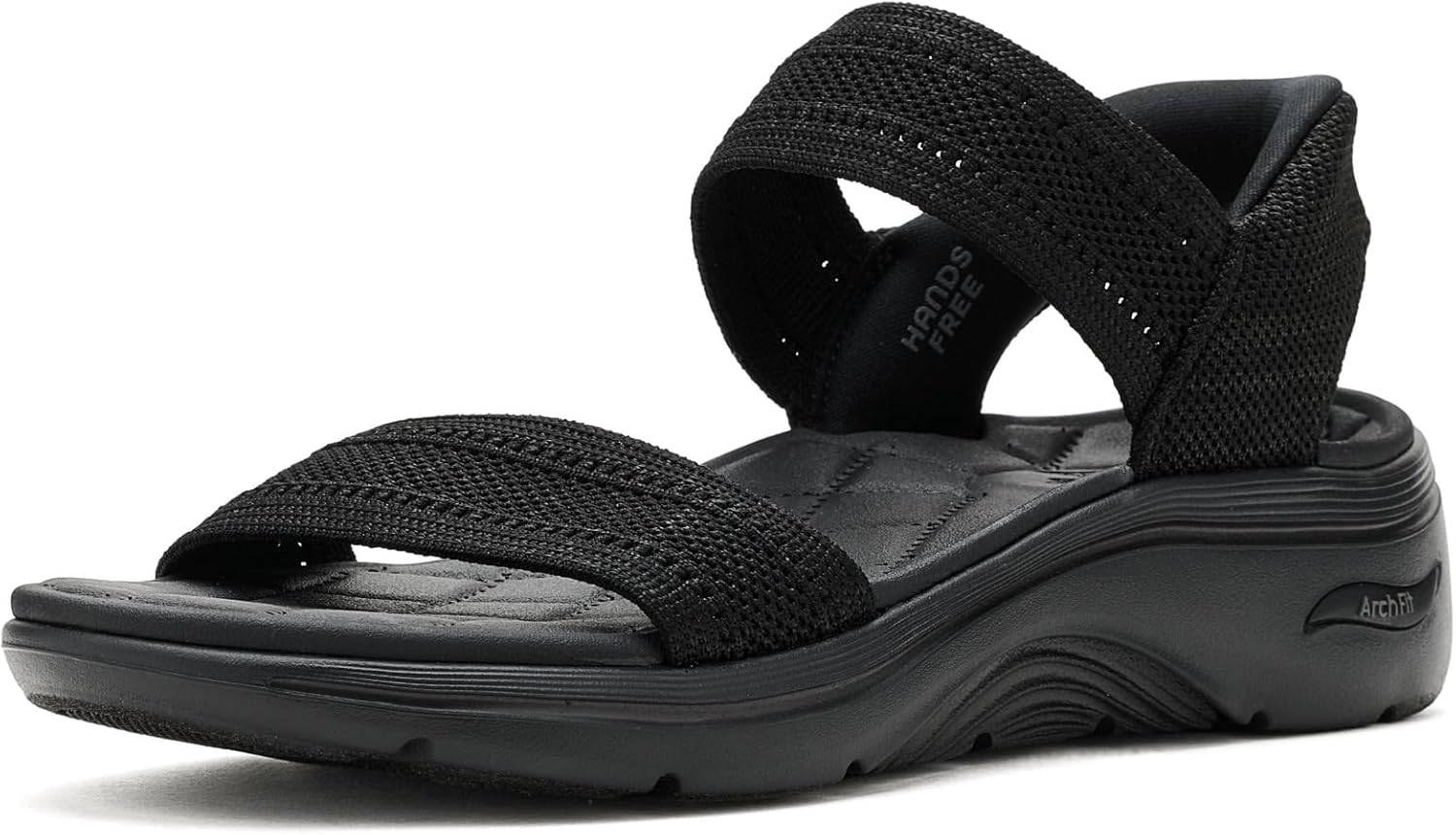 Skechers womens On-the-go Hands Free Slip-ins Go Walk Arch Fit 2.0 Sandals Shiny Knit