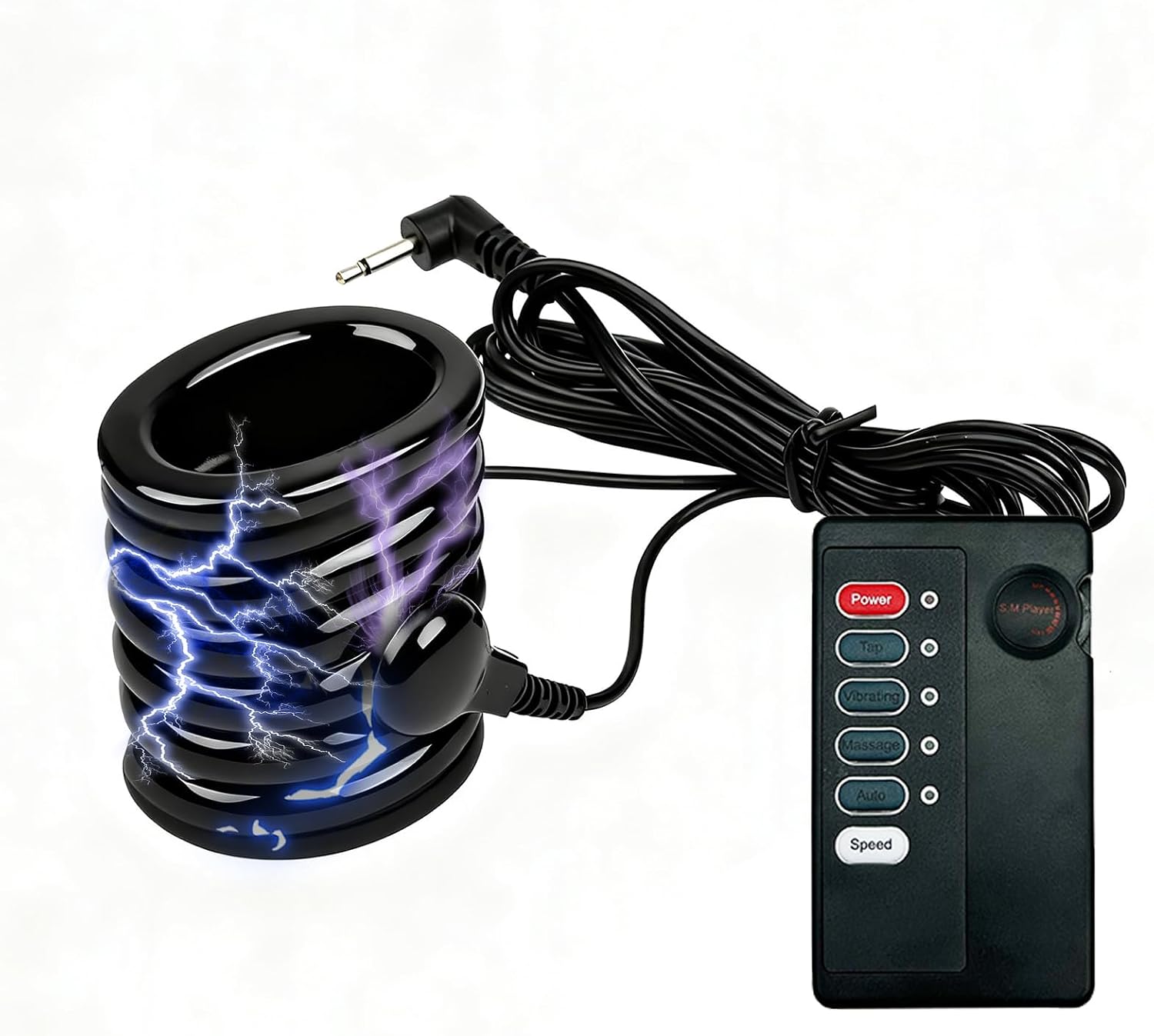 Testicle Crusher CBT, Electric Shock Chastity Cock and Ball Torture Estim for Men Testicle Toys Estim Penis Mens Testicle CBT Toys Mens Chastity Device for Electro Sex Male BDSM Toys Penis Stimulator