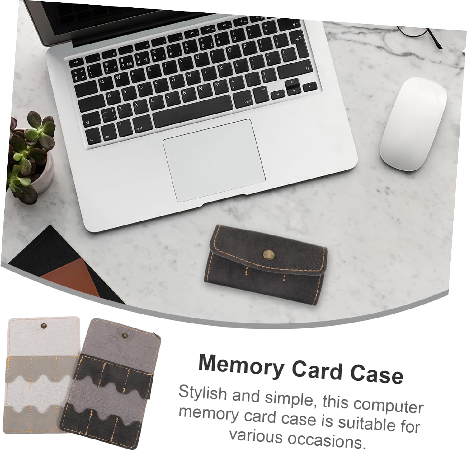 Holibanna 2pcs Multi-Functional Memory Card Case Organizer Pu Storage for and Game Cards Compact and Splashproof Design for and Use