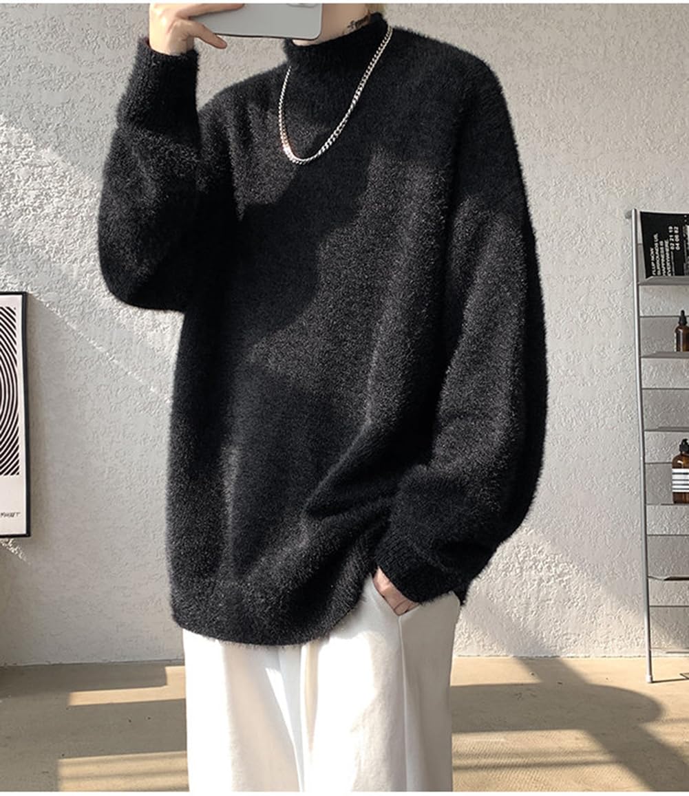 Amazon.co.jp: HOBIVA セーター メンズ ニット 秋冬 ニットセーター V