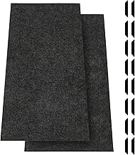 JERIA 2 Pcs 36 X 60 Inch Oil Spill Mat for Under Car Driveway,Oil Leaks Absorbent Oil Pad,Tape Rubber Mat Garage Floor with 16 PCS Tapes