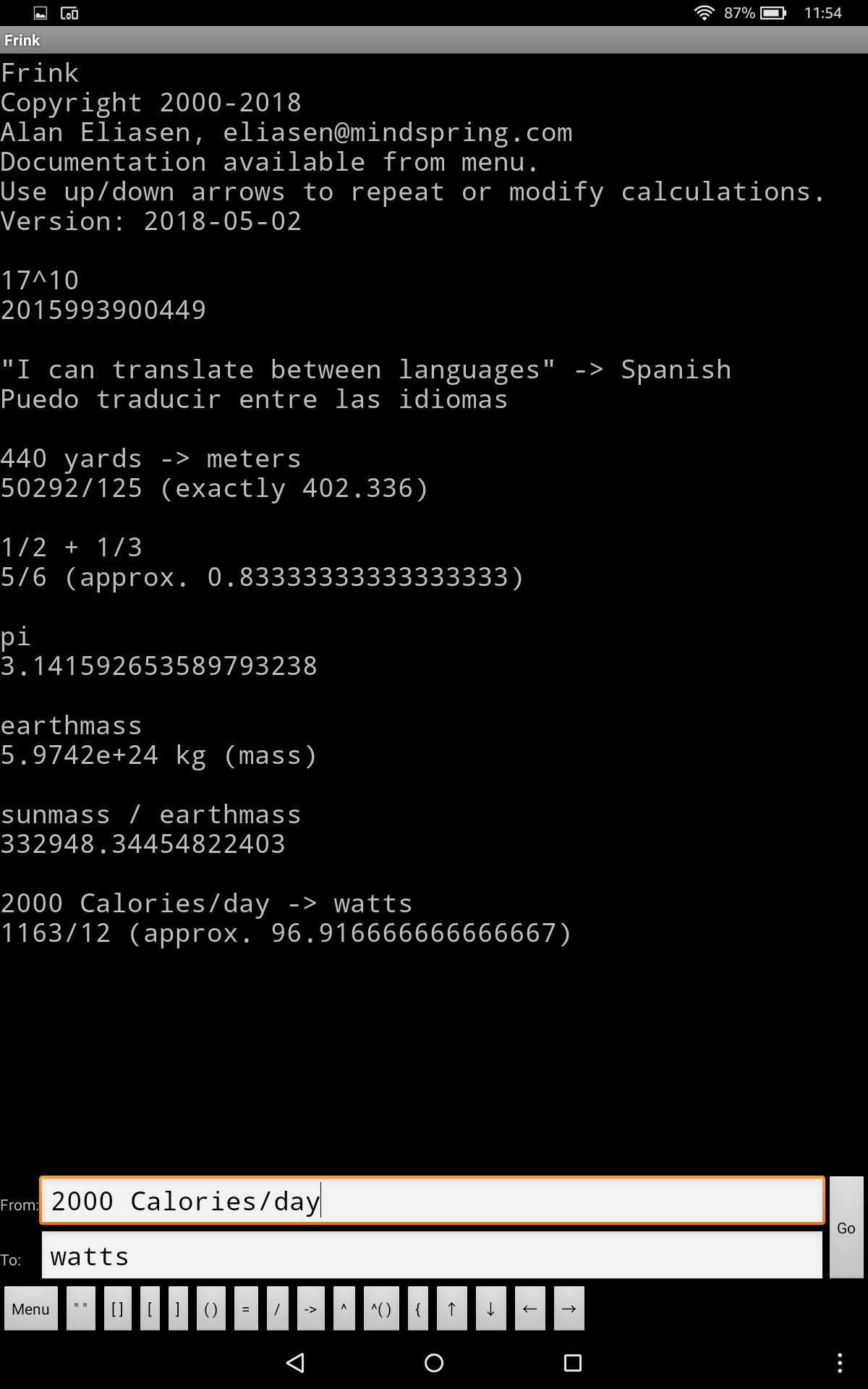 Frink Programming Language - App on Amazon Appstore