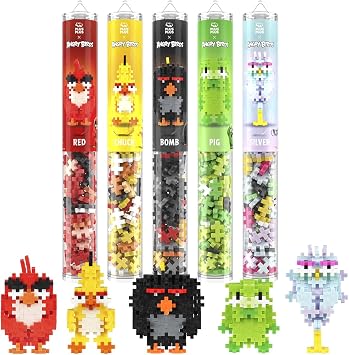 Plus-Plus 7559 Angry Birds Bonus Pack Building Block Set, 5 Tubes - 550