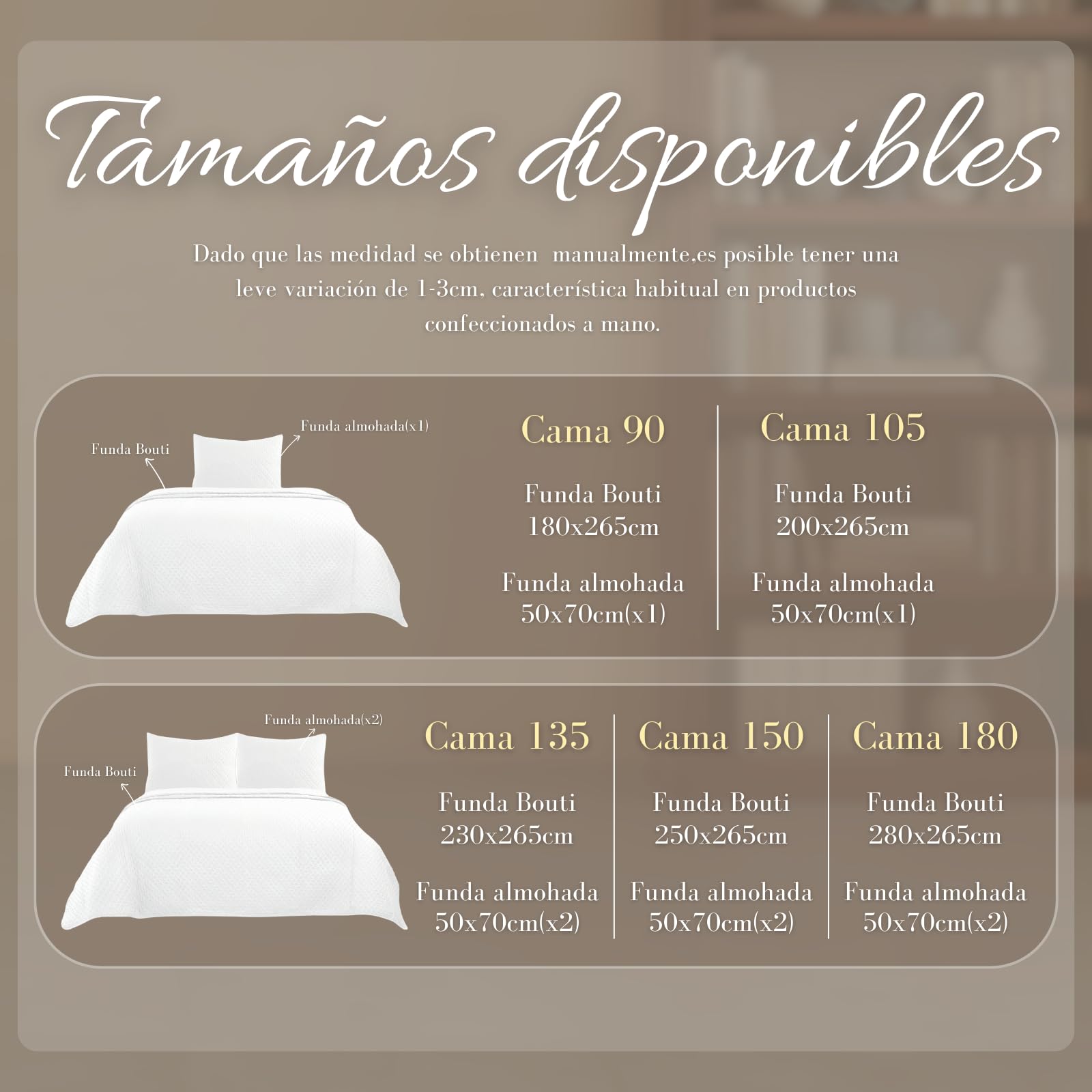 DALINA - Colcha Bouti para Cama 90, Cubre Cama Fina 180x260cm Incluye 1 Funda de Cojín, Suave Ideal para Primavera, Verano y Entretiempo,Estampado