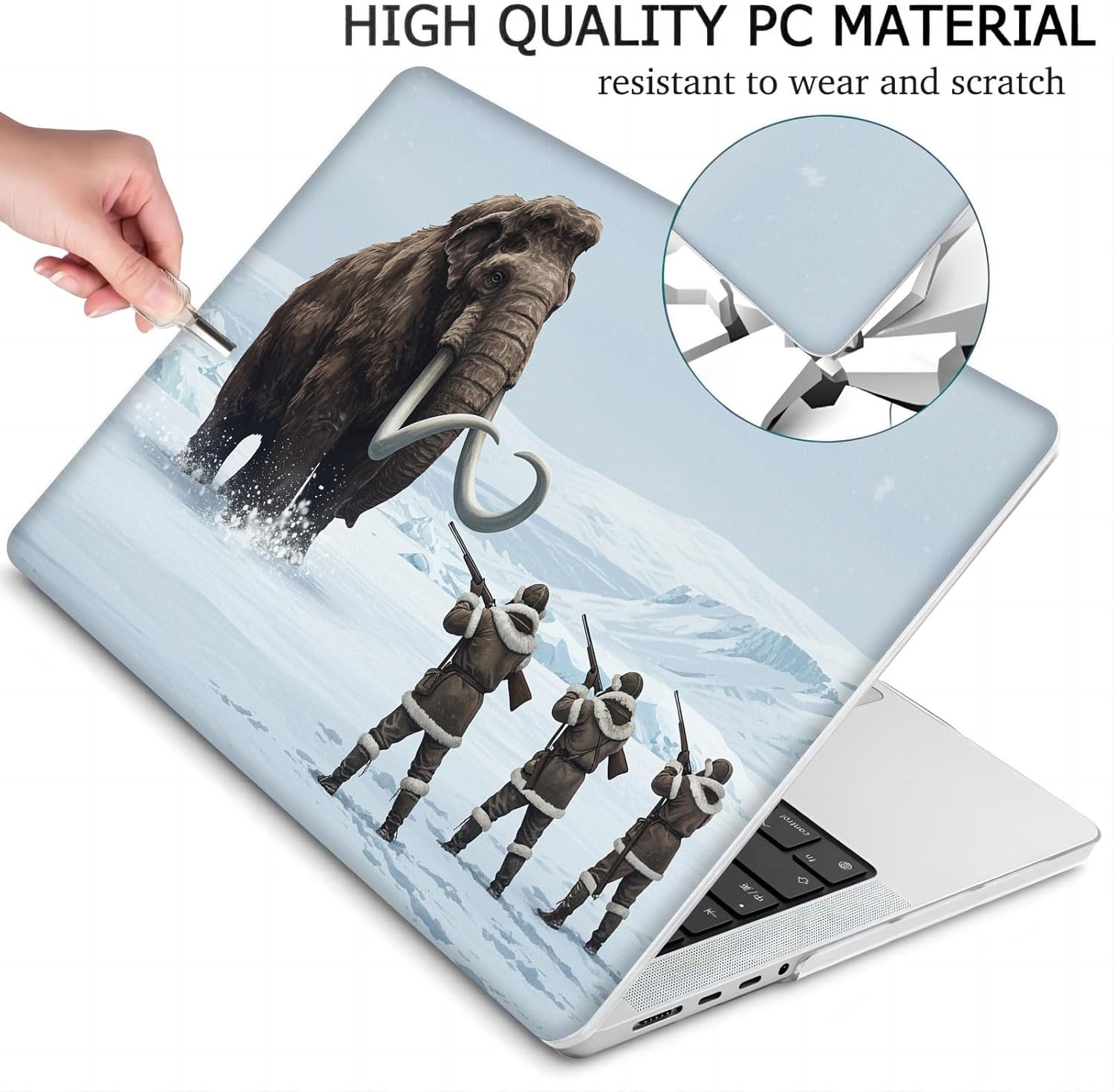 Compatible with MacBook Neo 13-inch, Hard Shell Case with Keyboard Cover and Screen Protector (A3404 A18 Pro chip, 2026 Release) - Mammoth MC21677