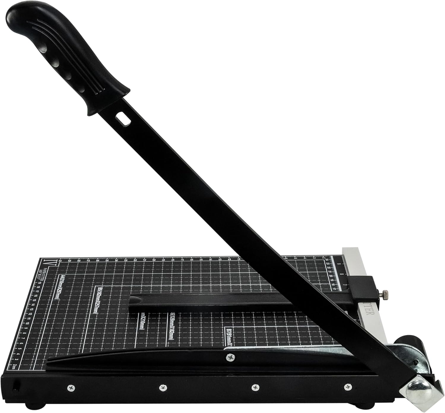 Precision Paper Cutter for A4/B5/A5/B6/B7, 10x13 inches, 70GSM Capacity, Metal Base Black