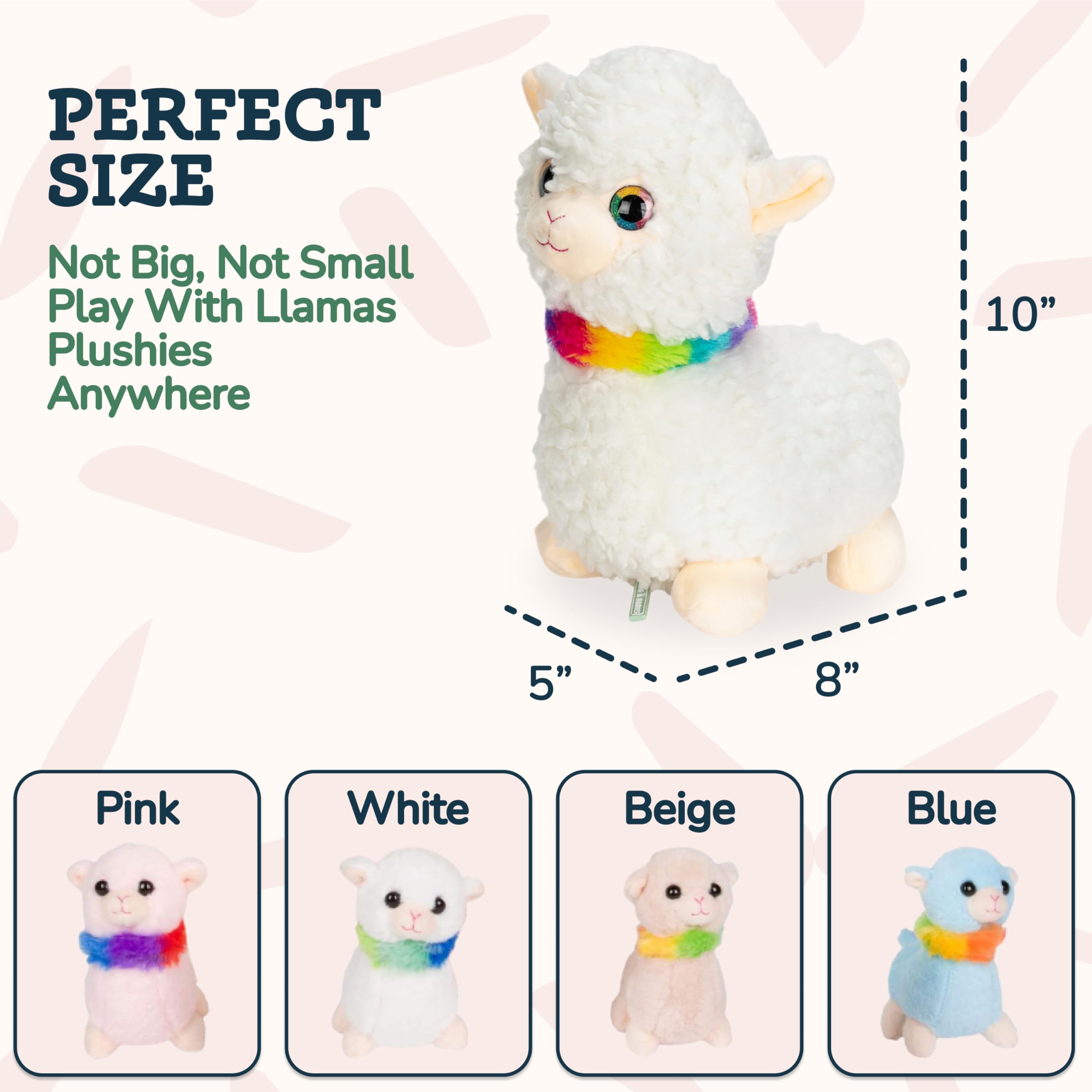 Amazon.co.jp: PixieCrush Llama ぬいぐるみ 赤ちゃんがいる動物 