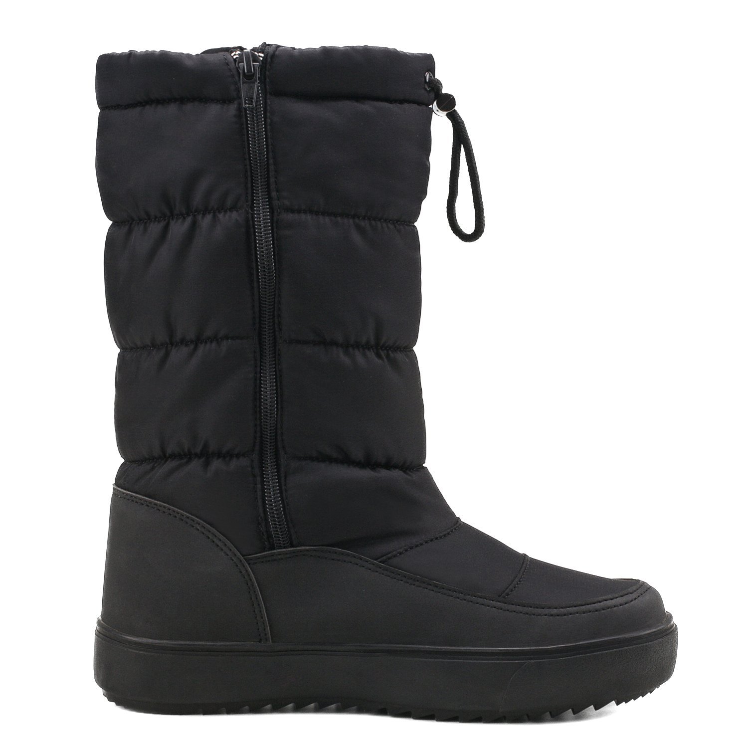 Shenji Scarpe Donna Invernali - Stivali da Neve con Lo Zip la Larghezza Gambale Adattabile H7624