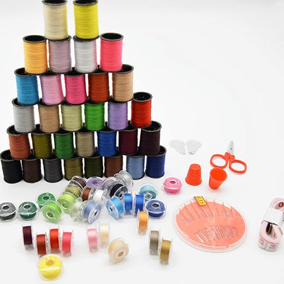 70Pcs Sewing Thread Set,64 Color Handy Polyester Sewing Threads,Cotton Thread for Embroidery and Sewing Machines DIY Craft