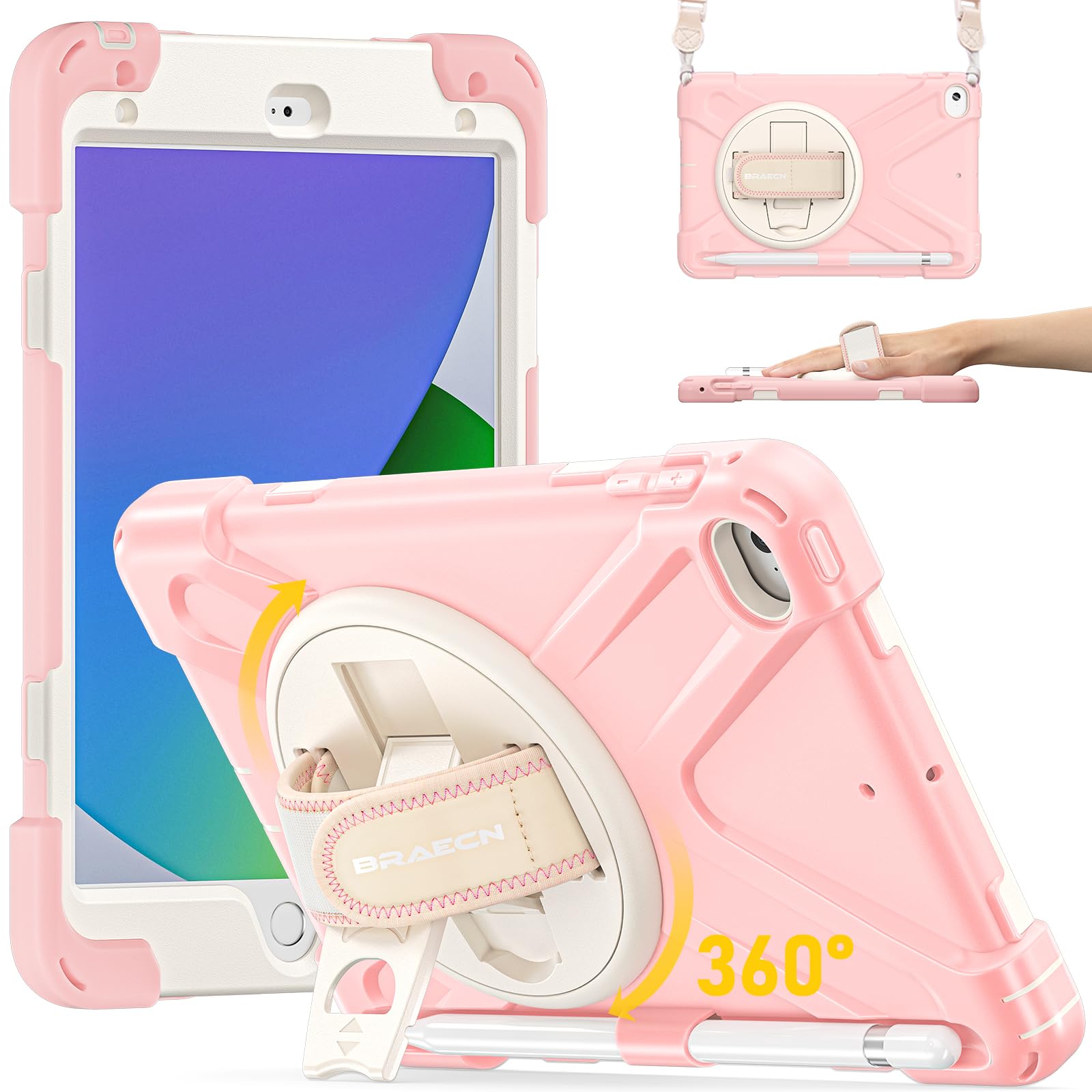 Étui de protection iPad Mini robuste antichoc avec béquille rotative - 8
