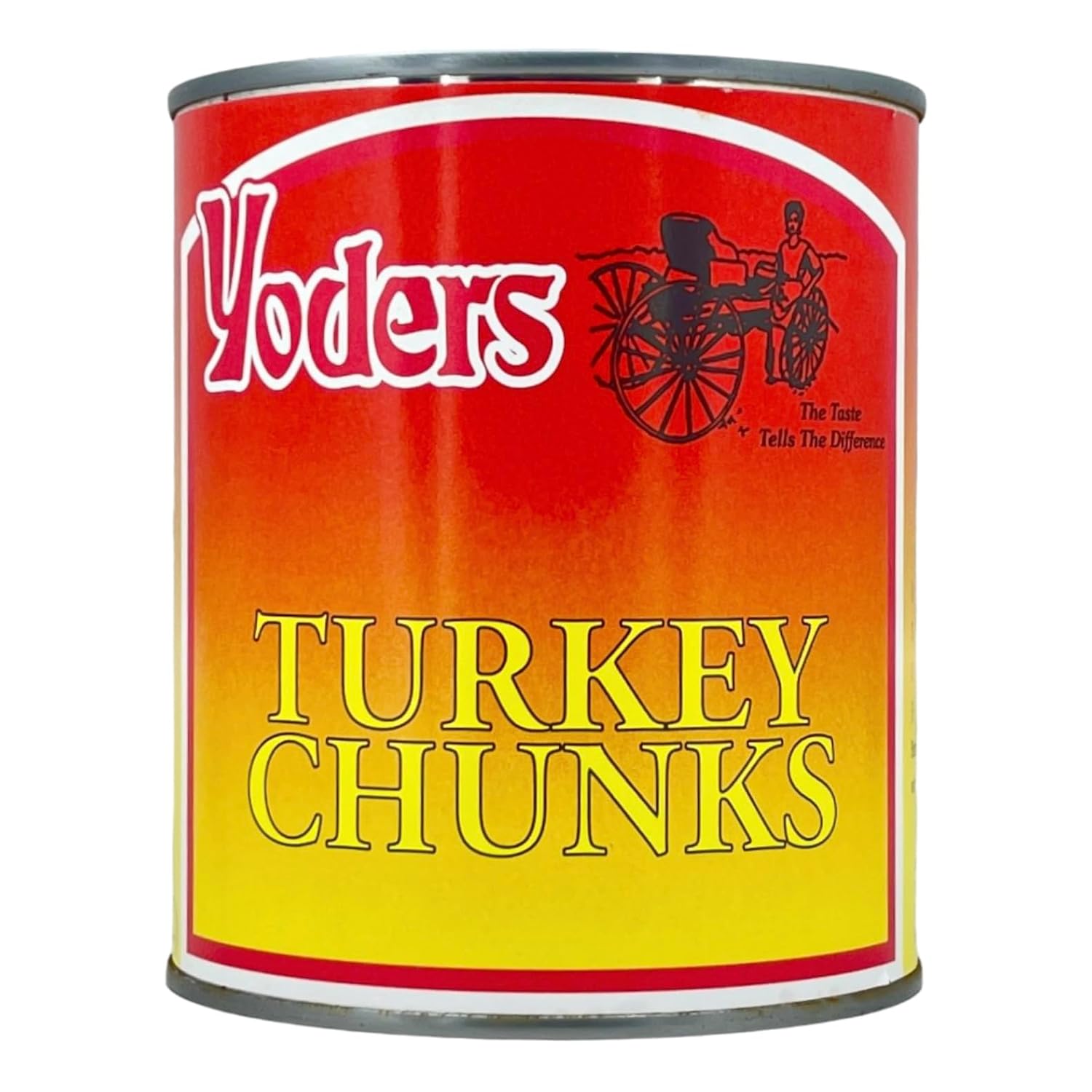 Yoder's Fresh Real Fully Cooked Canned Turkey Chunks Ready to Eat Emergency Survival Food | Premium Quality Meat Ideal for Camping | Travel and Long term Food Storage Full Case (12 Cans) 28 oz. Cans
