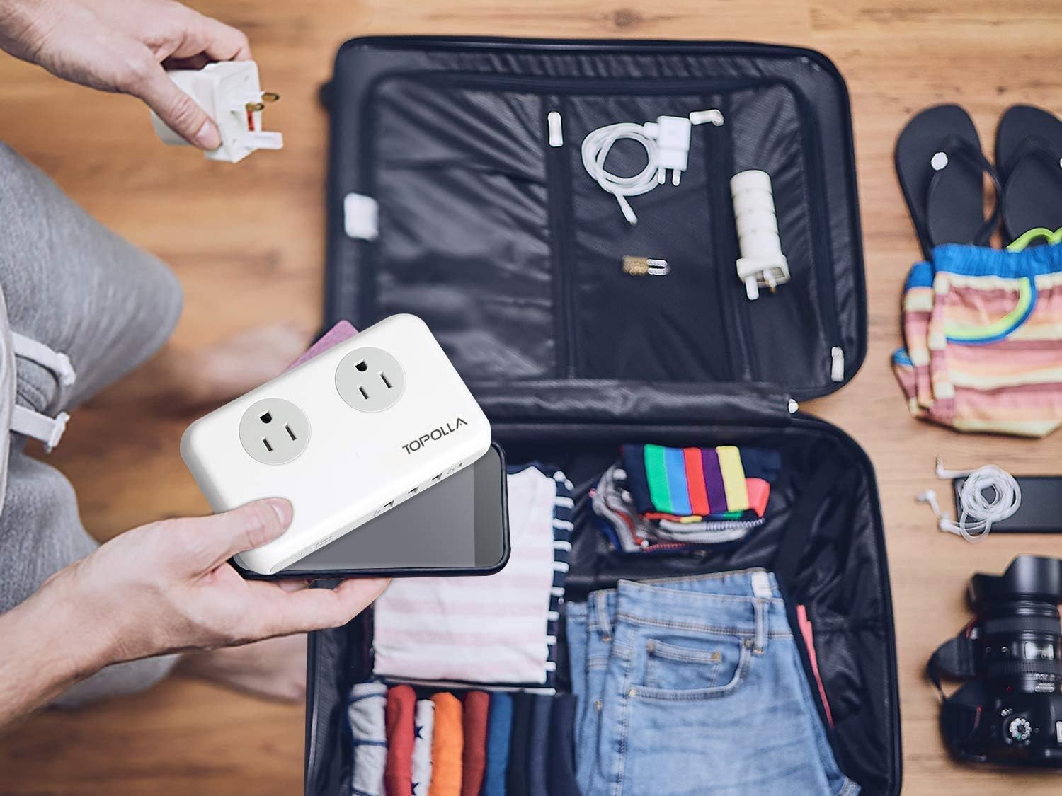 Bеѕt Dеаl Prоduсt Quiet Voltage Converter Combo, [Pure Sine Wave] International Travel Power Adapter Step Down 220v to 110v - Worldwide Plug Adapter EU/AU/UK/US Included for Hair Straightener, Curling Iron