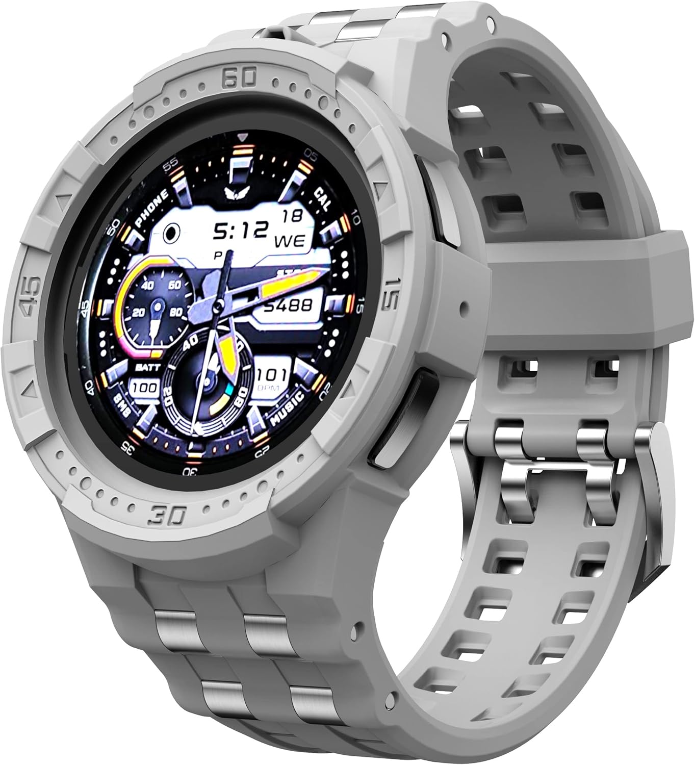 T-ENGINE Case Compatible with Samsung Galaxy Watch 5 Pro Band with Case for Galaxy 5 Pro 45mm 2022 Men