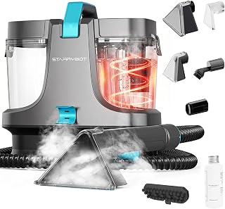 STARRYBOT Teppichreiniger 1500W, Dampf & Wärme, 18 kPa | Nasssauger mit Dampf- und Heizfunktion; entfernt Tierflecken auf Sofa, Teppich, Treppen und Polstern.