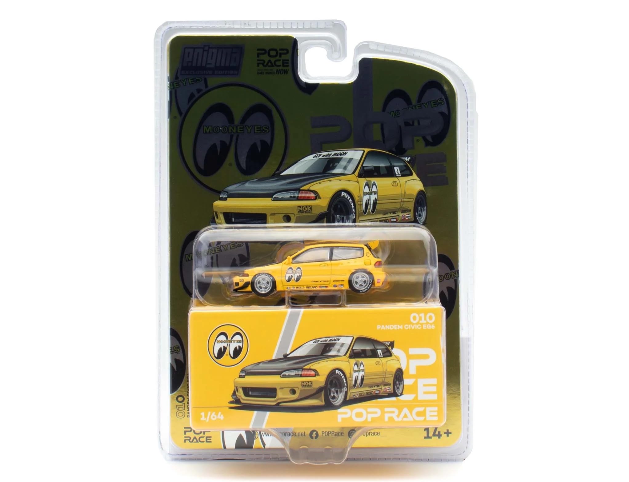 Diecast Model Car Compatible with Pandem Civic EG6 Mooneyes Enigma