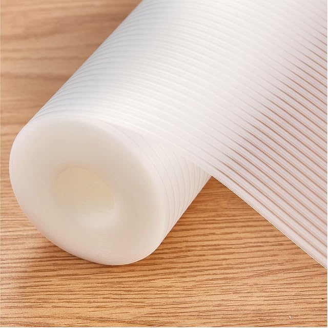 Drawer Liners, YBQZ 30cm×200cm Double Anti-Slip Shelf Liner, Non-Adhesive BPA Free Waterproof Kitchen Cupboard Cabinet Liner Refridge Fridge Mats Sink Protector Strong Durable for Home Office (Clear)