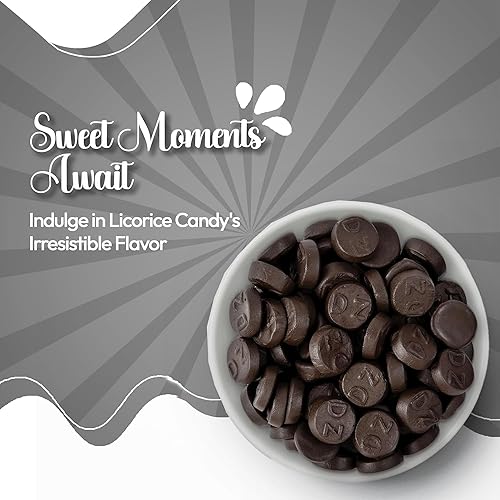 Miniatura 7 de NY SPICE SHOP Caramelo de regaliz - Regaliz de sal doble de 1 libra - Gotas de caramelo de regaliz negro - Caramelo australiano - Caramelo de