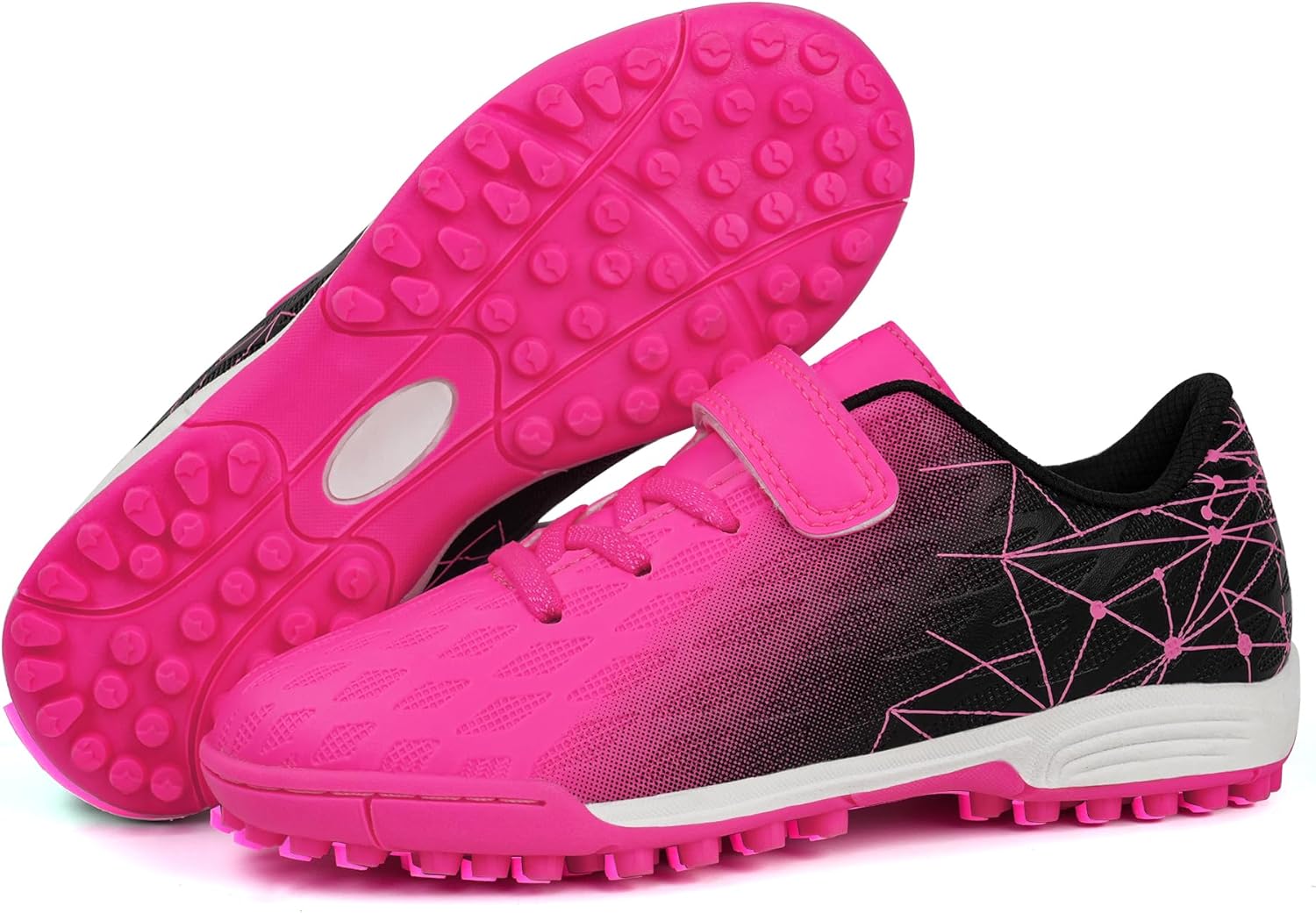 brooman Kids Indoor Soccer Shoes Boys Girls Soccer Cleats Athletic Turf Shoes - Image 4