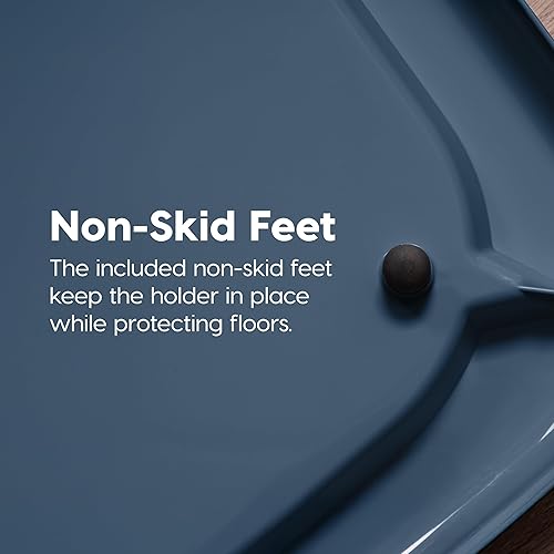 Miniatura 7 de IRIS USA - Soporte cuadrado para tapete sanitario para mascotas, con pestillos seguros, patas de goma antideslizantes y acabado pulido, anti-fugas,