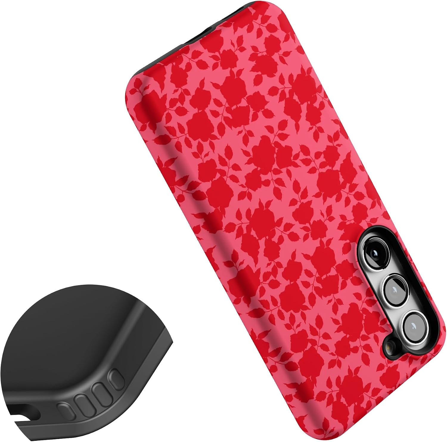 Casely Galaxy S23 Case | Rose Garden | Red Aesthetic | Essential Slim Dual-Layer Protective Design