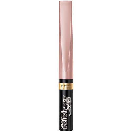 Vista 2 de L'Oreal Paris Cosmetics Voluminous Lash Paradise delineador de ojos líquido, negro, 0.05 onzas líquidas