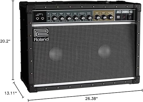 Vista 7 de Roland JC-40 Jazz Chorus Amplificador de guitarra compacto Tono limpio icónico JC Efecto de coro espacial dimensional característico Potente