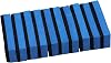 Car Ceramic Coating Sponge Applicator Pads for Wax Polish, High-Density Blue and Soft Black Sponges, 69x30x16mm Size, 10-Piece Set for