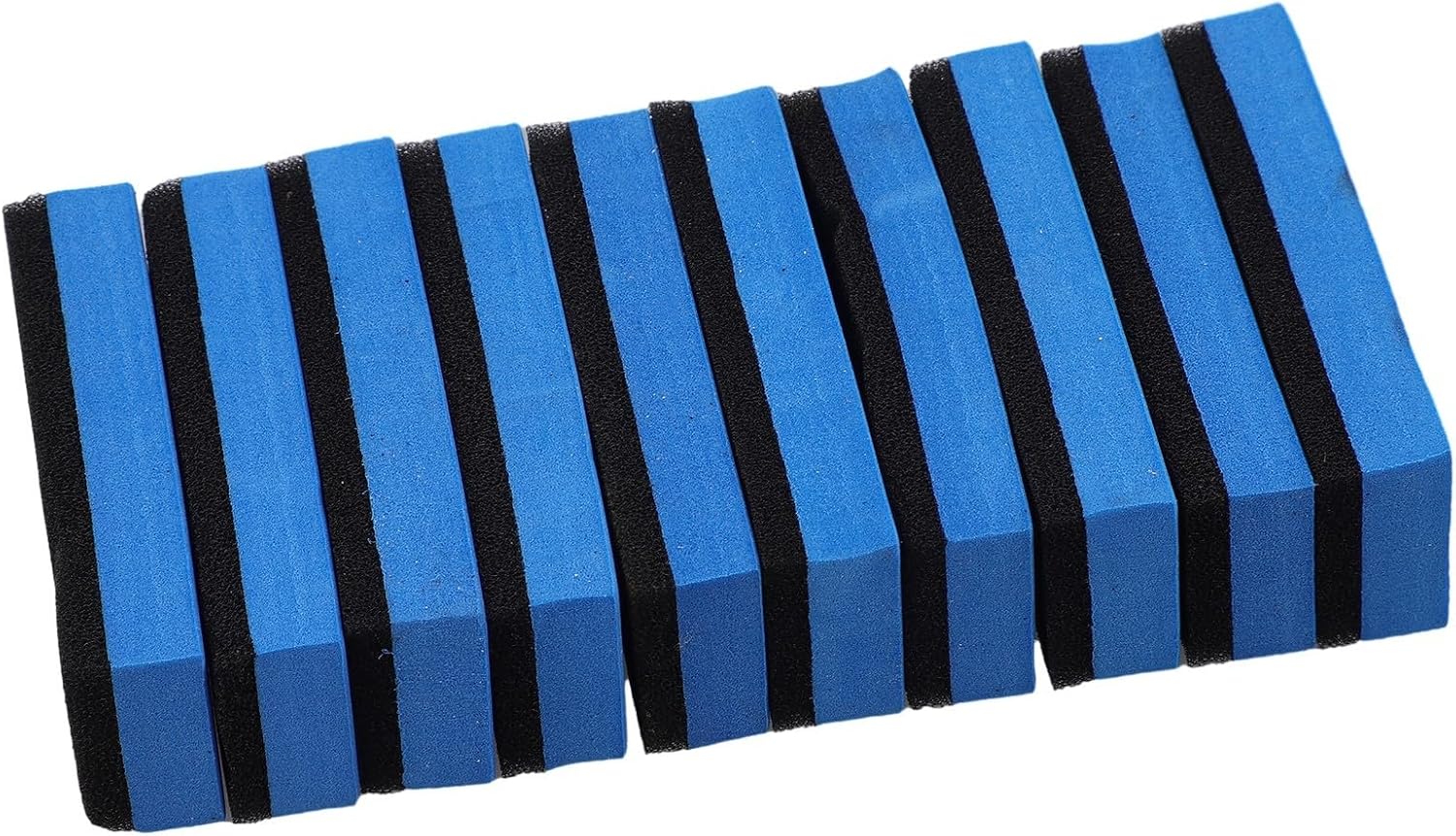 Car Ceramic Coating Sponge Applicator Pads for Wax Polish, High-Density Blue and Soft Black Sponges, 69x30x16mm Size, 10-Piece Set for