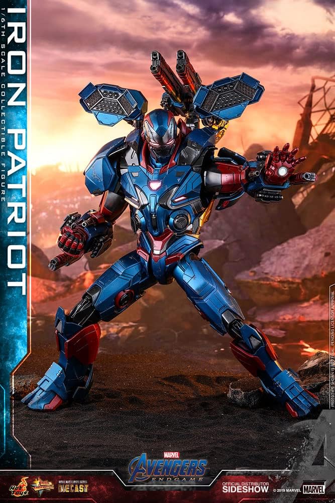 Movie Masterpiece DIECAST Avengers: End Game, 1/6 Scale Figure, Iron Patriot