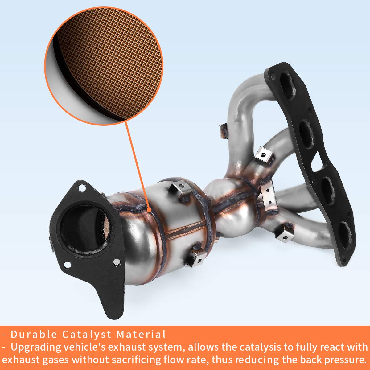 YITAMOTOR Catalytic Converter Compatible with 2007, 2008, 2009, 2010