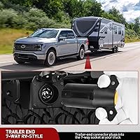 Vista 104 de Nilight Adaptador de remolque de hoja plana de 7 vías a 4 vías, carcasa de nailon resistente a prueba de agua, conector de cableado de 7 pines a 4