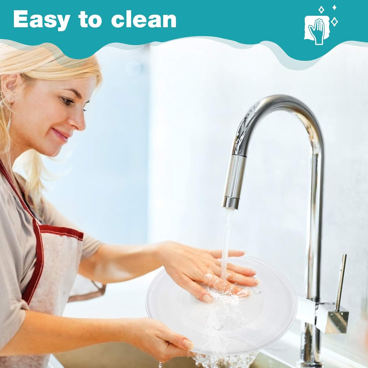 9.6" / 24.5 cm Microwave Glass Turntable, Microwave Plate Replacement, Microwave Glass Tray for Small Microwaves, Microwave parts : Home & Kitchen