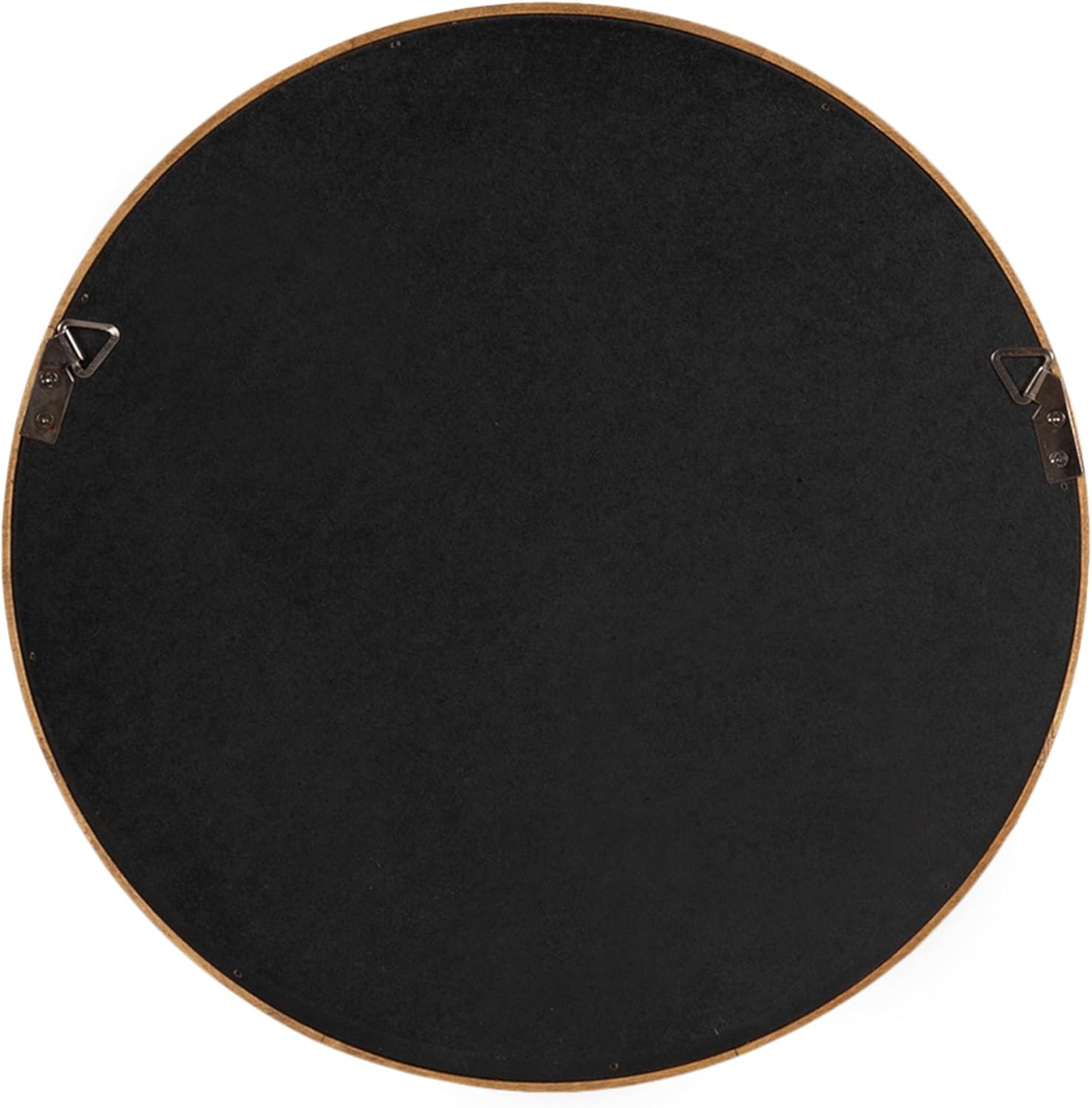 Kate and Laurel Valenti Modern Wooden Round Wall Mirror Set, Set of 3, Varying Sizes, Natural Rustic, Decorative Three-Piece Circle Mirror Set for Use as Bathroom Mirror Decor or Gallery Wall Mirrors