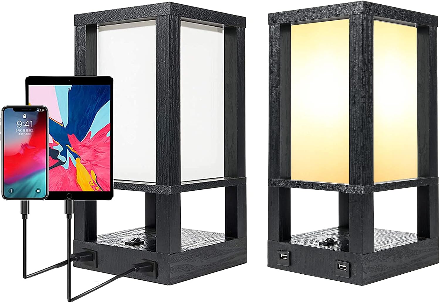 DEEPLITE Table Lamp Bedside Nightstand Lamp