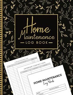 Home Maintenance Log Book: The Ultimate Simple House Repair Organizer Book With Priority Level/ Tasks Complete, Best Home Appliances / Renovation ... Planner Notebook, Best Gift For Home Buyer