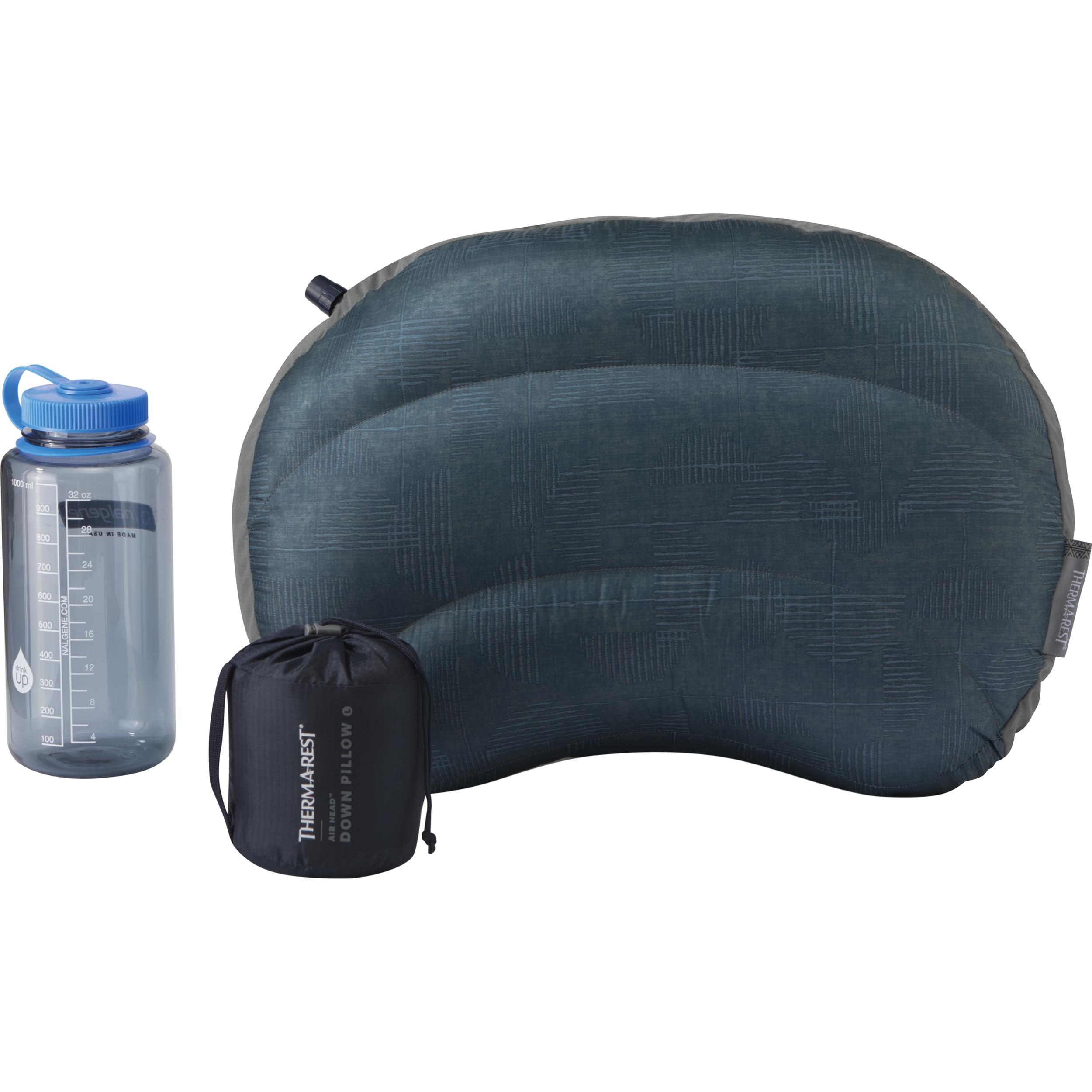 Therm-a-Rest Airhead Down Camping- und Reisekissen, groß, 32,5 x 45,7 cm, Mitternachtsdruck